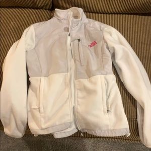 The North Face white coat